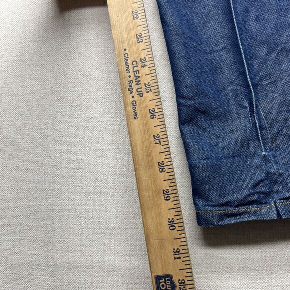 VINTAGE Guess Jeans Womens 28? Dark Blue High Rise Straight Denim Made in USA - Picture 3 of 12